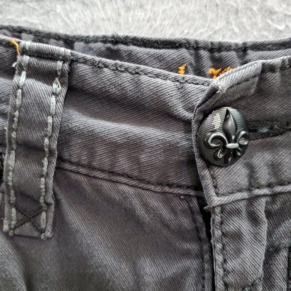 Rock Revival Men Jeans 32 Gray Straight Mid Rise READ - Picture 14 of 14